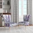 thumbnail image 2 of Designart « Dreaming of Violet Ferns II » Fauteuil d'Appoint Rembourré à Fougères Violettes - Fauteuil Moderne pour Chambre, 2 of 7