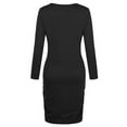thumbnail image 3 of Weiqiqre Robe de Maternité d'Été Sans Manches pour Femmes, Robe Irrégulière à Manches Longues pour Femmes Enceintes, Robe Unie Mignonne, 3 of 4