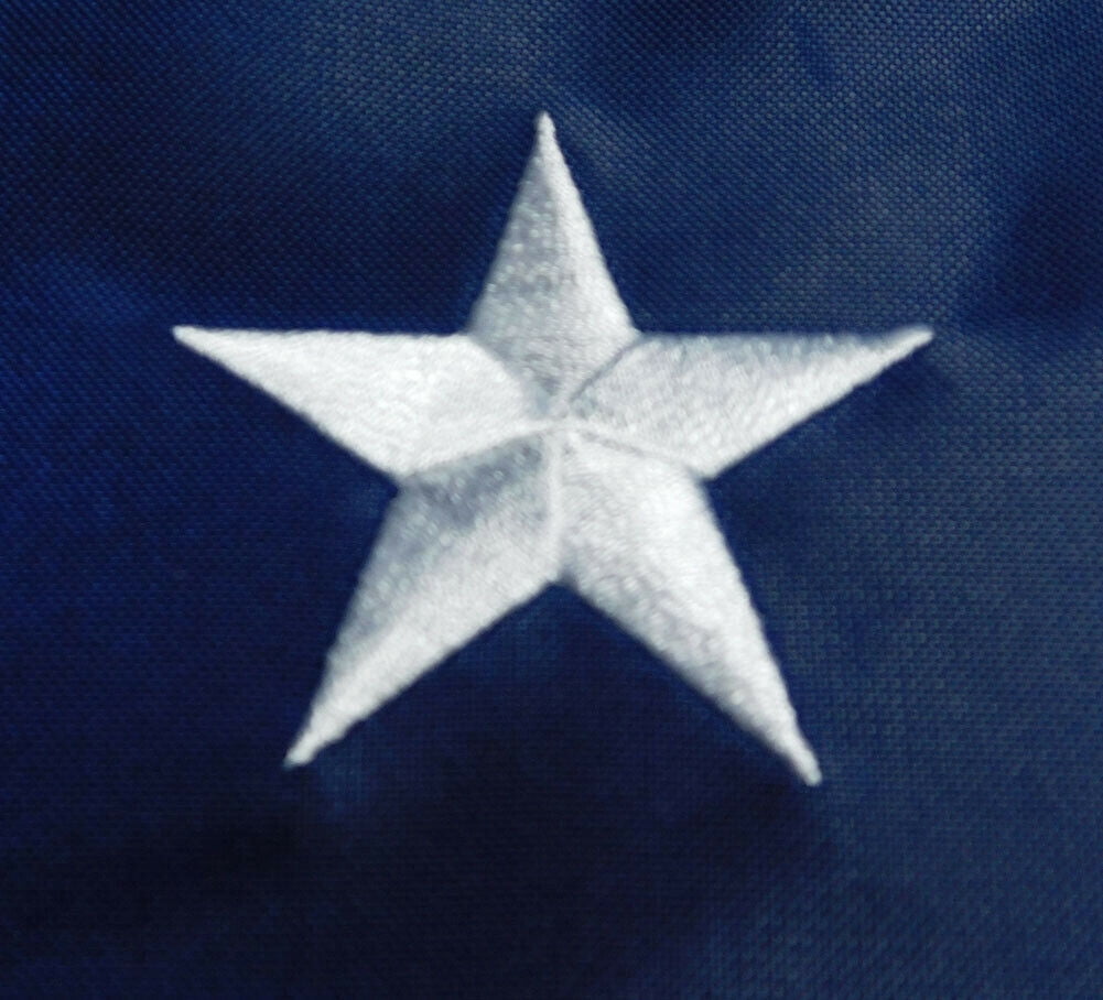 USA 49 Star Stars Linear Premium 3x5 Nylon 210D Embroidered Sewn Flag Banner