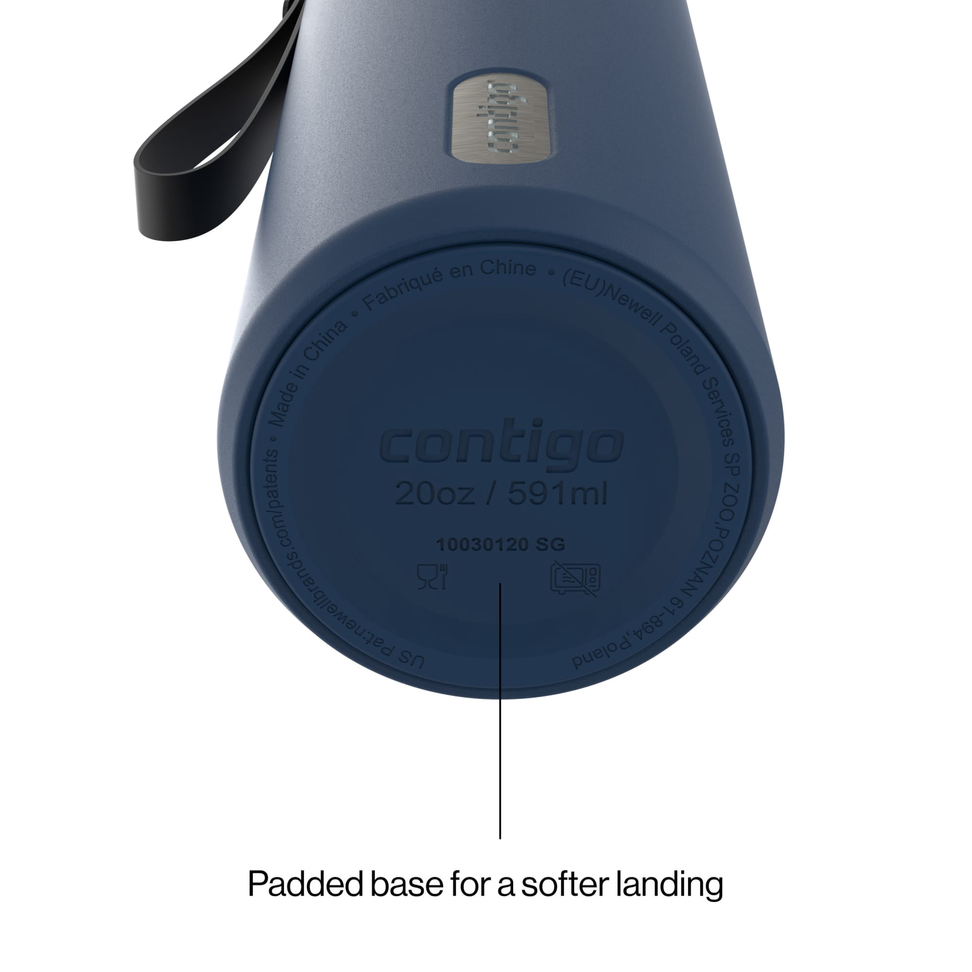 Contigo DualSip 20 oz Leakproof Insulated Water Bottle with 2-Way Lid