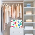 thumbnail image 4 of Yayeee Collapsible Cube Storage Bin with Lid Fabric Closet Decorative Basket with Handles, Colorful Round, 4 of 7