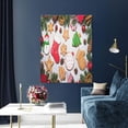 thumbnail image 5 of Susaid Christmas Gingerbread Cookies Pattern Vertical Canvas Wall Decor 12x16in - Waterproof with Wood Frame & Damage-Free Hanging Kit, 5 of 8
