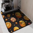 thumbnail image 2 of Happy Halloween Cute Pumpkin Candy Drying Mat for Dishes Dish Drying Pad Non Slip Foldable Washable 18x24 Inch Inch Dry Pad for Coffee Makers Coffee Pots, 2 of 7