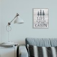 thumbnail image 2 of Stupell Industries Life's Better At Cabin Phrase Rural Forest Home Gray Framed by Kim Allen, 2 of 8