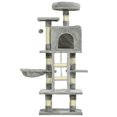 thumbnail image 1 of CoSoTower 49 Inch Large Cat Tree for Indoor Cats, Light Grey, 1 of 7