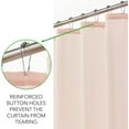 thumbnail image 4 of Decorative Get Clean Print - Easy Care Fabric Shower Curtain with Reinforced Buttonholes, for Bathroom Showers, Stalls and Bathtubs, Machine Washable - 72" x 72" - White/Light Pink/Blush, 4 of 6