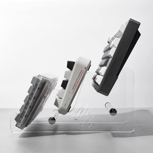 Keyboard Display Stand Keyboard Stand Mechanical Keyboard Holder Transparent Acrylic Stand for Three Keyboard