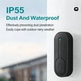 thumbnail image 6 of Wireless Doorbell Kit with US Plug, 1 Transmitter & 1 Plug-In Receiver, LED Indicator, 55 Chimes, Long Range Door Chime for Home & Apartment(Black), 6 of 9