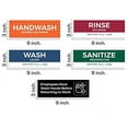 pixelverse design - wash rinse sanitize handwash stickers - great for ...