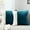 Teal, variant on KWLET Grey Patchwork Throw Pillow Cover Velvet Square Pillowcase for Sofa Couch Bedroom Living Room Home 18x18 inch Set of 2