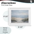 thumbnail image 4 of Stupell Industries Coastal To The Beach Tranquil Landscape White Framed Print Under Glass, 21 x 17, by Petals Prints Design, 4 of 8