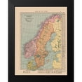 thumbnail image 2 of Hammond 19x24 Black Modern Framed Museum Art Print Titled - Europe Sweden Norway Denmark - Hammond 1910, 2 of 5