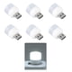 thumbnail image 1 of Juego de luces nocturnas USB portátiles: 6 mini luces LED redondas para el sueño del bebé, lámparas de carga de energía móvil, 1 of 10