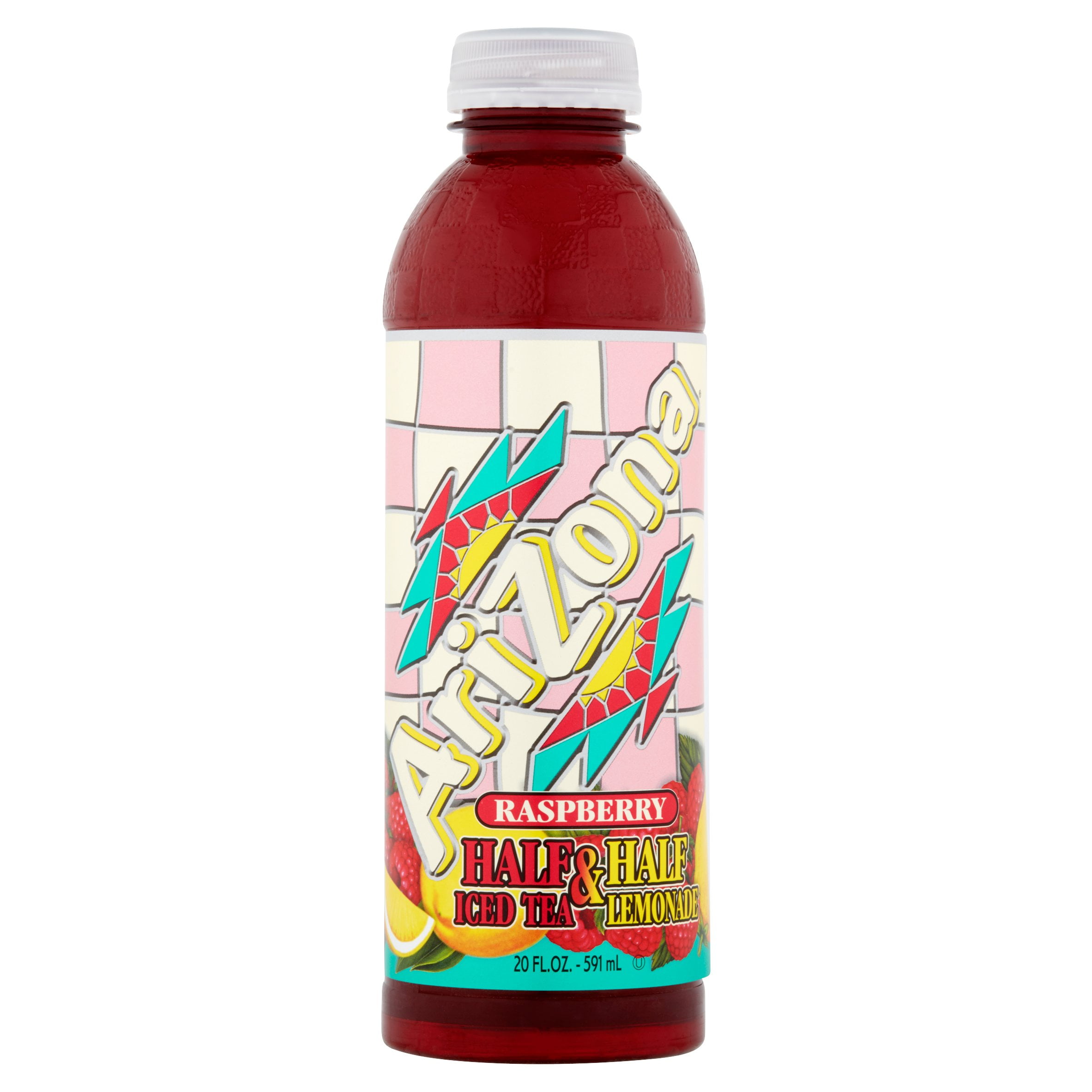 AriZona Raspberry Half Iced Tea & Half Lemonade, 20 Fl. Oz.