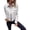 White, variant on Autumn Spring Coat Flap Pocket Zipper Decor Turn-down Collar