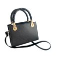 thumbnail image 1 of Bolso de hombro para mujer, bolsa de regalo sencilla para el trabajo, compras, cumpleaños, viajes al aire libre Negro, 1 of 8