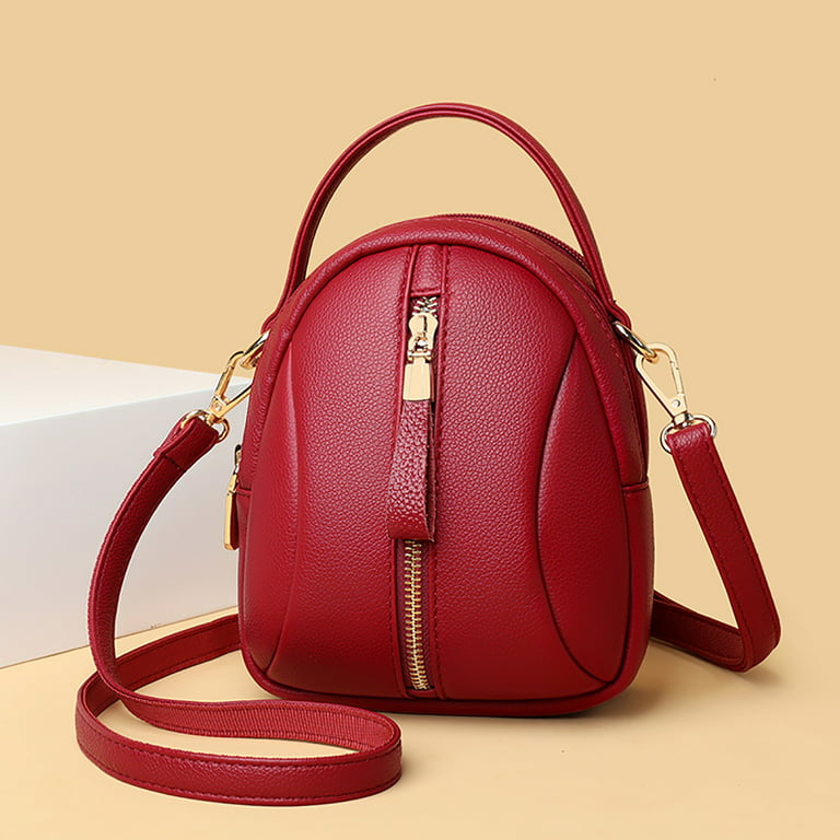 Vintage Female Shoulder Bag Red Heart Goth Bag Handbags Mobile Phone Pouch  Purse,  in 2023