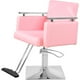 thumbnail image 1 of Sillon Silla Barberia Estetica Cuadrada 360° Moderna Rosa, 1 of 5