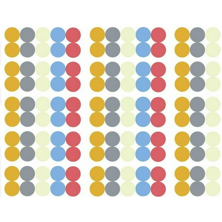 10 sheet1200pcs blank labelsmix colored round shaped