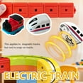 thumbnail image 2 of SharkTRUE 2-Pack Replacement Electric Train Cars for KlickRail, Rechargeable Add-On Compatible with KlickRail Electric Train Set & Flexible Race Tracks (Tracks/Cable Not Included), 2 of 8