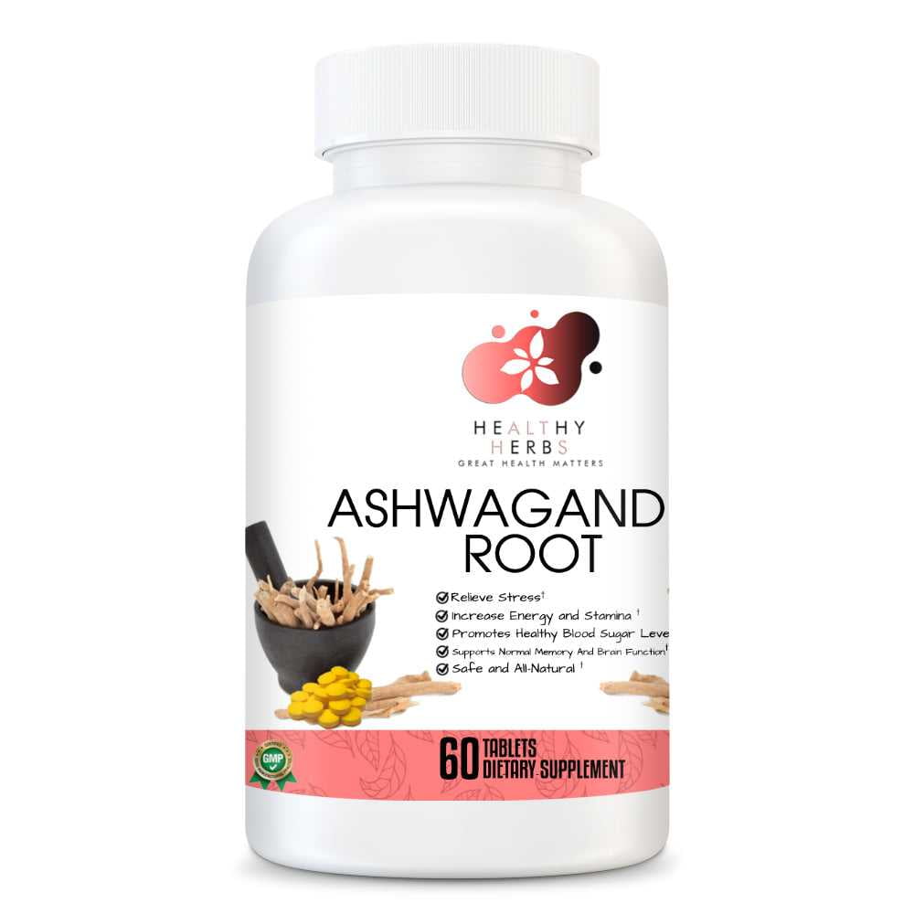 Healthy Herbs | Ashwagandha Root Capsules With Black Pepper Extract