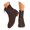 Coffee, variant on Womens Winter Fall Mid Calf Combat Boots with Front Zipper Vintage Casual Leather Low Heel Ankle Booties