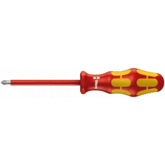 Wera VDE Insulated Screwdriver: Phillips/Slotted PH/S #1 x 80mm