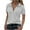 Gray, variant on yillto Summer Shirts for Womens V Neck Collared Short Sleeve Causal Tops Ladies Loose Tshirts