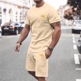 thumbnail image 4 of MKLEKYY Pijama Corto De Verano Para Hombre, Ropa Deportiva, Camiseta Transpirable De Manga Corta Y Pantalones Cortos Deportivos Con Bolsillos., 4 of 4
