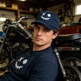 thumbnail image 2 of Colevkie Unisex Embroidered Baseball Cap for Men Women Adjustable Halloween Style Truck Hat Dad Hat(Navy blue), 2 of 6