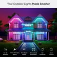 thumbnail image 6 of Nanoleaf Smart Matter Multicolor Permanent Outdoor Lights (98ft) – Plug-in Rgbicw Addressable LED Pucks, 6 of 9