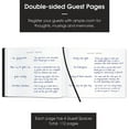 thumbnail image 3 of Useful Co. Classic Black Guest Book, Guest Book Alternative for Party, Sign in Book, Vacation Home, Funeral Guest Book, Hardbound Guestbook, 112 Pages, 9 x 7 Inches, 3 of 5