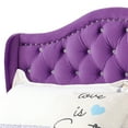 thumbnail image 2 of Transitional Purple Upholstered Full Bed, 2 of 5