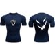 thumbnail image 2 of Camisa de compresión de entrenamiento de Anime para hombres, ropa interior atlética de secado rápido, protector de erupción, capa Base de gimnasio, equipo deportivo, 2 of 5