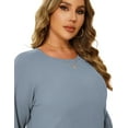 thumbnail image 3 of a.Jesdani Women Plus Size Sweatshirts Crew Neck Side Slit Soft Oversized Pollover Sweatshirts 3XL, 3 of 12