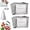 10pc#L, variant on Reusable Aluminum Foil Sealable Storage Bags, 2026New Resealable Vacuum Zipper Pouches for Food, Stand Up Foil Sealable Bags with Label and Zip Lock for Vegetable Fruit Meat (3Size)