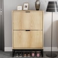 thumbnail image 4 of Shoe Cabinet Storage with 2Flip Drawers, Narrow Shoe Cabinet Storage for Entryway, 4 of 7