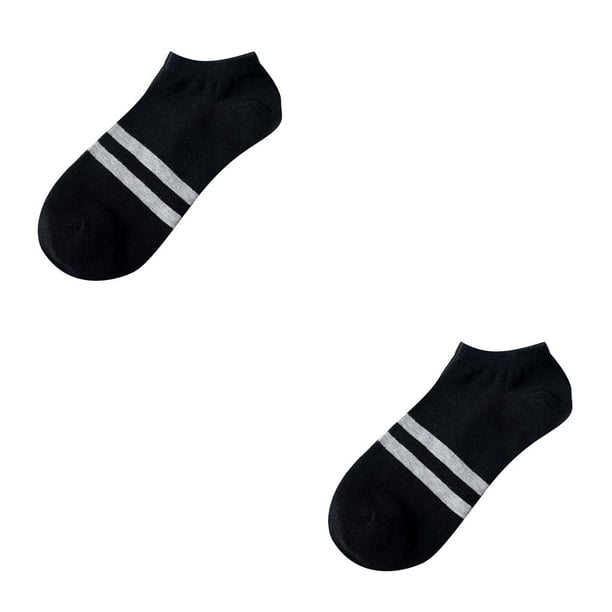 Minnieouse Experimente una comodidad inigualable con calcetines invisibles para hombre Calcetines atléticos para tobillos Calcetines deportivos Negro 2Conjunto