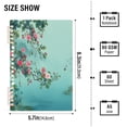 thumbnail image 3 of Wirebound Notebook Hardcover Spiral Notebooks Flowers and Butterflies Flying, 60 Pages, 80 GSM, 5.7 x 8.3in, 3 of 7