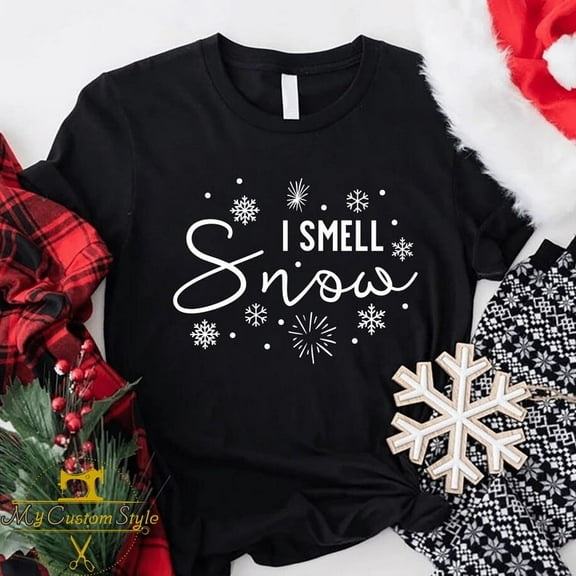 I Smell Snow Unisex T Shirt Cozy Winter Gilmore Girls Holiday Gift Tee up to 5XL