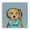 Modern Dog Portrait, variant on Stupell Industries Contemporary Happy Puppy in Bathtub Canvas Art, 17 x 17, by CAD Designs