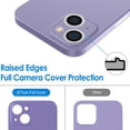 thumbnail image 3 of JETech Ultra Slim (0.35mm Thin) Case for iPhone 13, 6.1-Inch, Camera Lens Cover Full Protection, Lightweight, Matte Finish PP Hard Minimalist Case, Support Wireless Charging (Purple), 3 of 7