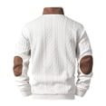 thumbnail image 4 of RXMEKW Color Block Quarter Zip Sweatshirt for Men with Stand Collar Long Sleeve for Spring Fall Polyester Knit, 4 of 9