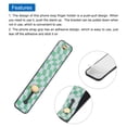 thumbnail image 4 of Uxcell 2 Pcs Phone Loop Finger Holder Silicone Phone Strap Grip Holder Black (Green Irregular Grid), 4 of 7