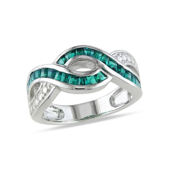 Everly Women's Emerald Sterling Silver Ring