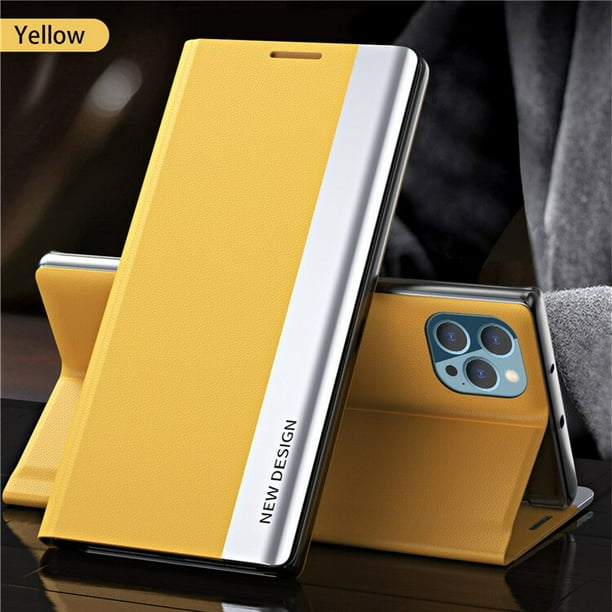 Funda abatible para iPhone 14, 6S, 7, 8 Plus, 11 Pro Max, 12, 13 Mini, XS, XR, SE, 2020, Cartera de lujo, funda de libro con soporte, bolsa magnética Fivean unisex