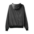 thumbnail image 3 of Ma Croix Mens Windbreaker Jacket Slim Fit Water & Wind Resistant Active Track Jacket, 3 of 5
