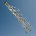 thumbnail image 2 of In the Breeze 9052 - Silver Holographic 51-inch Mylar Windsock - Hanging Outdoor or Party Decoration - Humane Animal Deterrent, 2 of 3