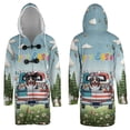 thumbnail image 3 of Happy Easter Australian Shepherd American Flag Truck Bunny Ears All Over Print 3D Hooded Duffle Toggle Coat Aussie Dog Lover Gifts - 03001, 3 of 6
