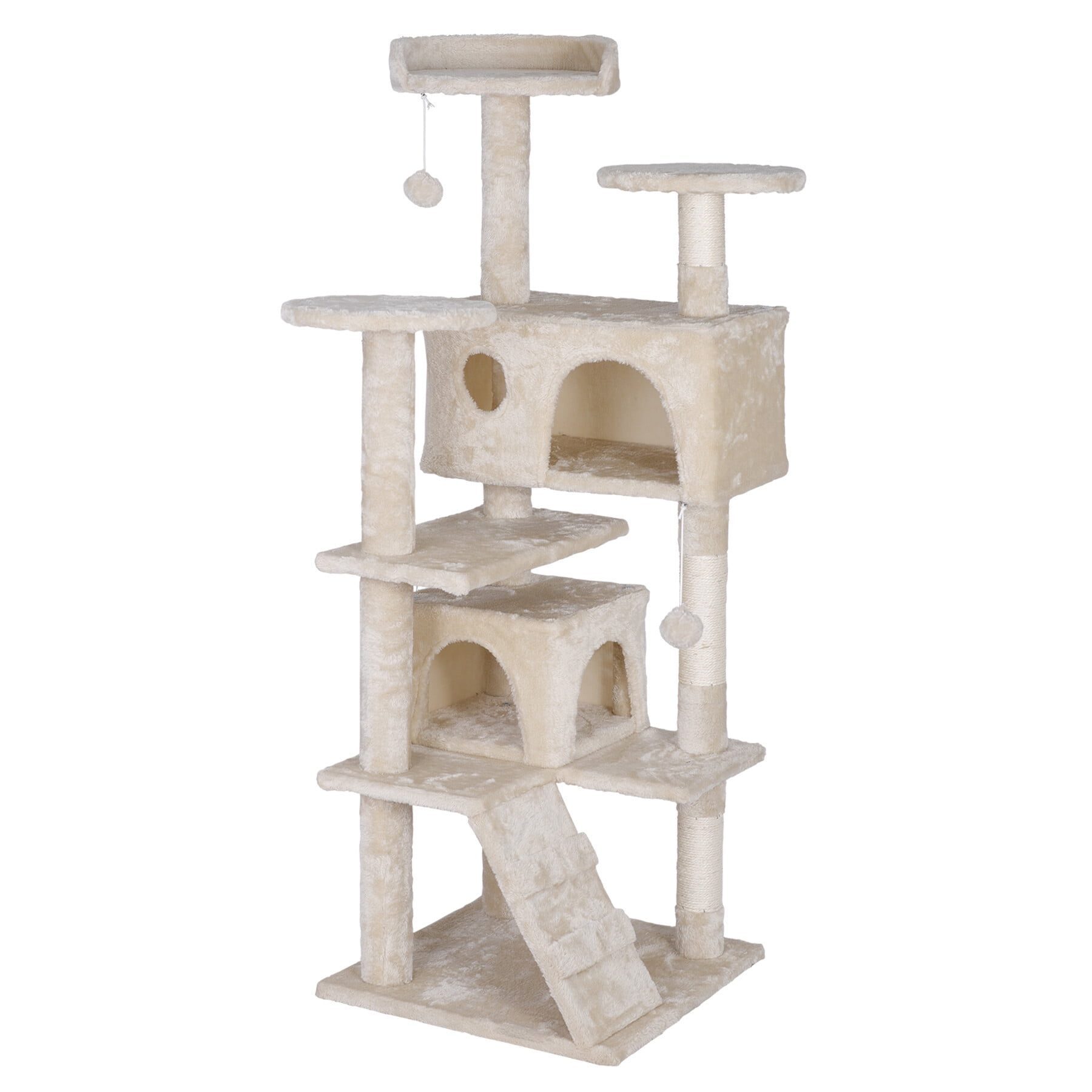 ZENY 55" MultiLevel Cat Tree Condo Furniture with SisalCovered
